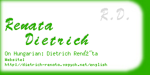 renata dietrich business card